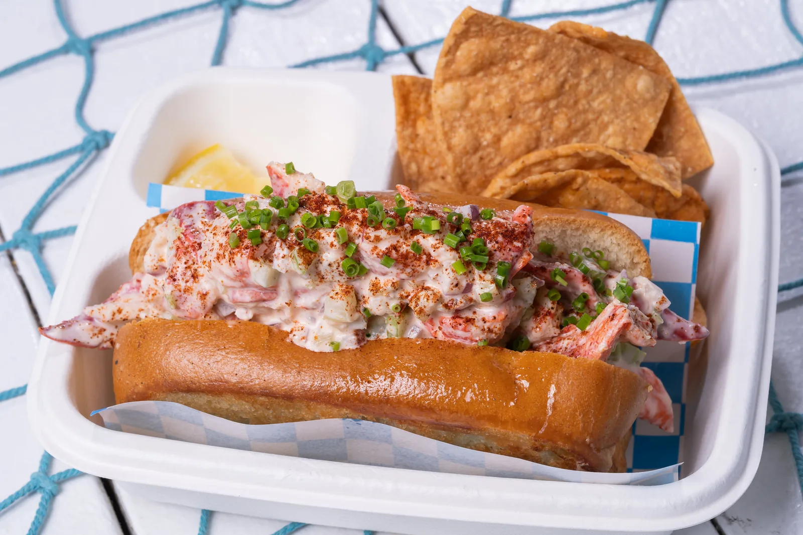Miami's famous lobster rolls from The Lazy Oyster
